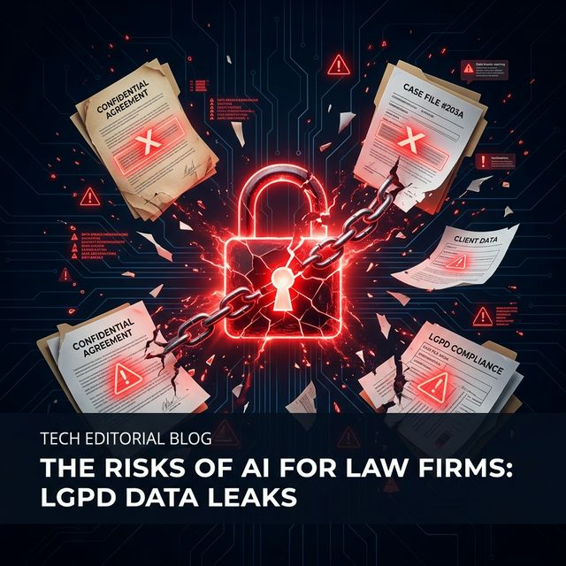Risco de vazamento de dados e LGPD para escritórios de advocacia usando inteligência artificial em nuvem