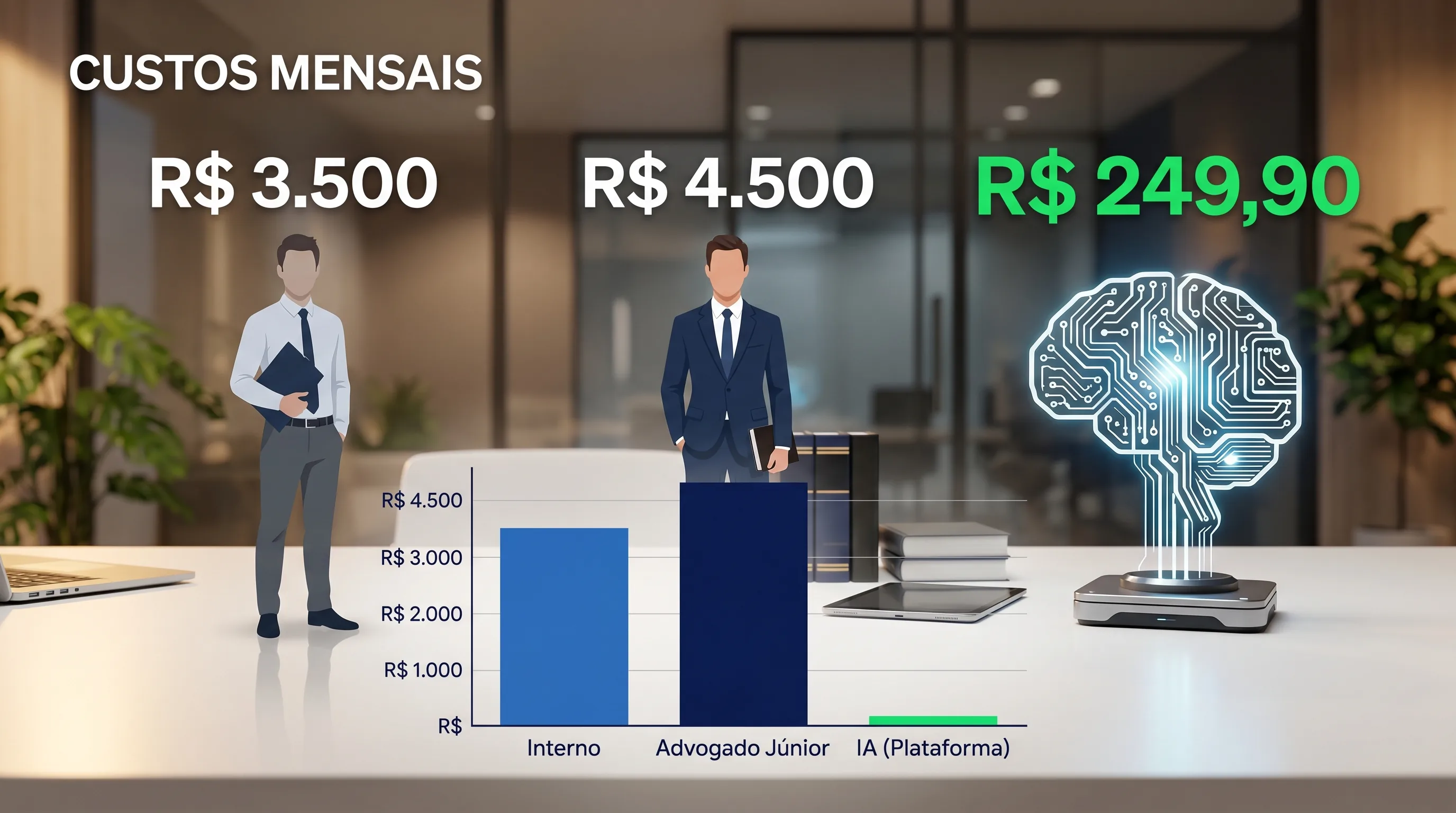 Calculadora de ROI de IA jurídica para advogados em 2026