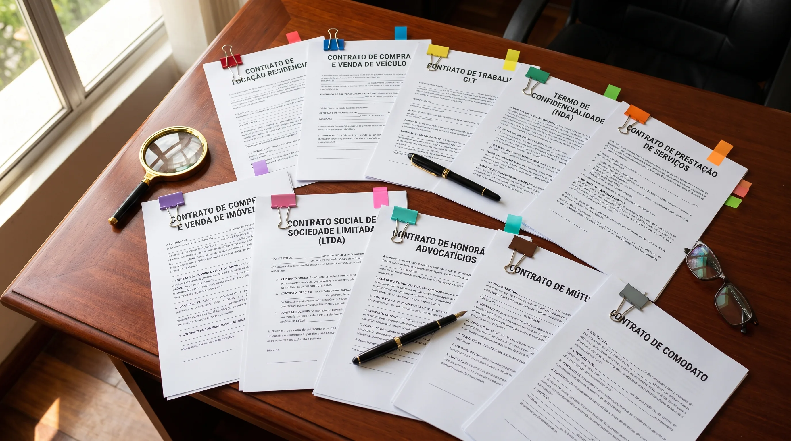 12 modelos de contrato com IA — protocolo de sigilo do advogado sênior em 2026