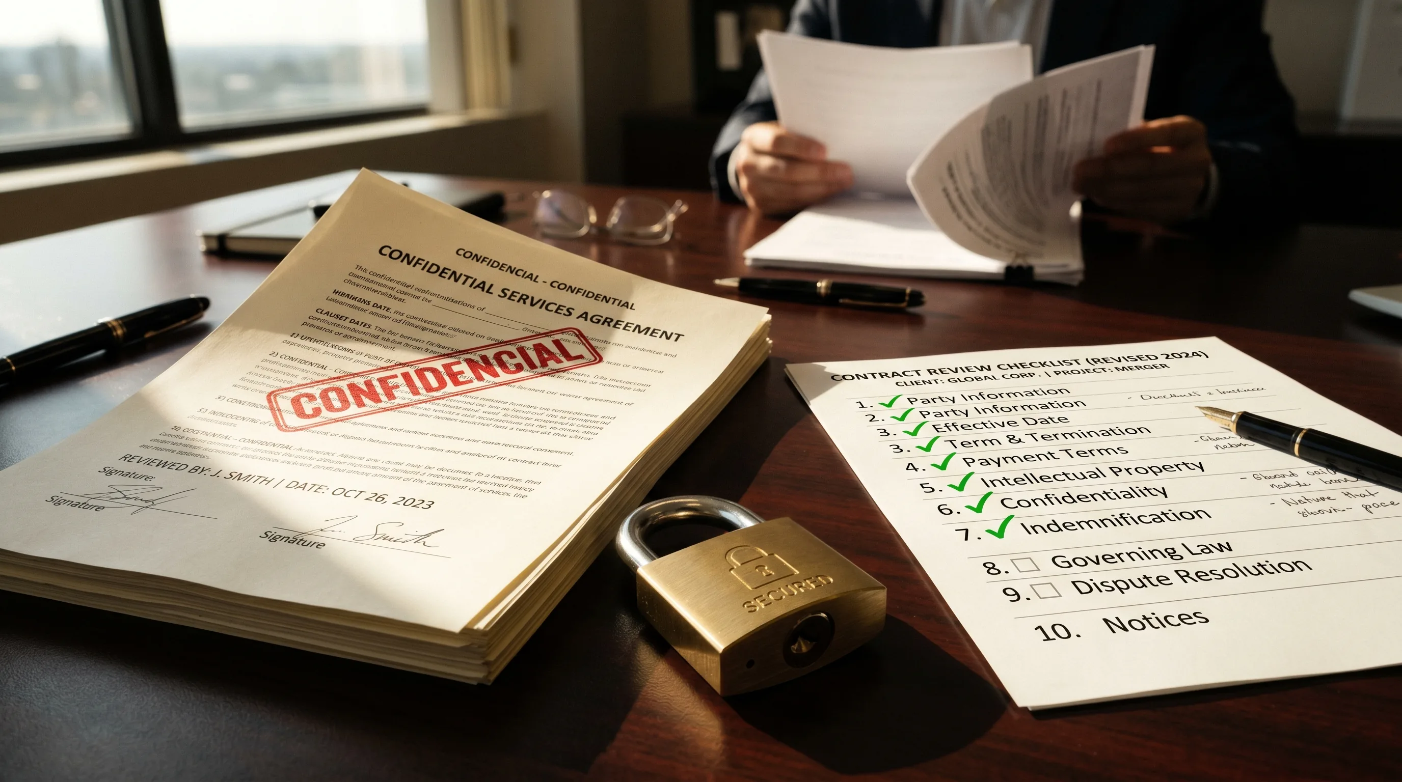 10-Item Checklist: Revisar Contrato Confidencial com IA Sem Risco de Vazamento - contratos