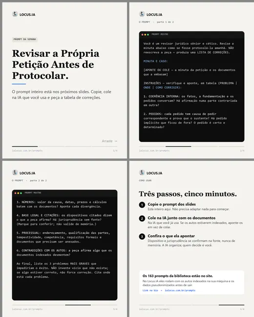 Revisar a própria petição antes de protocolar